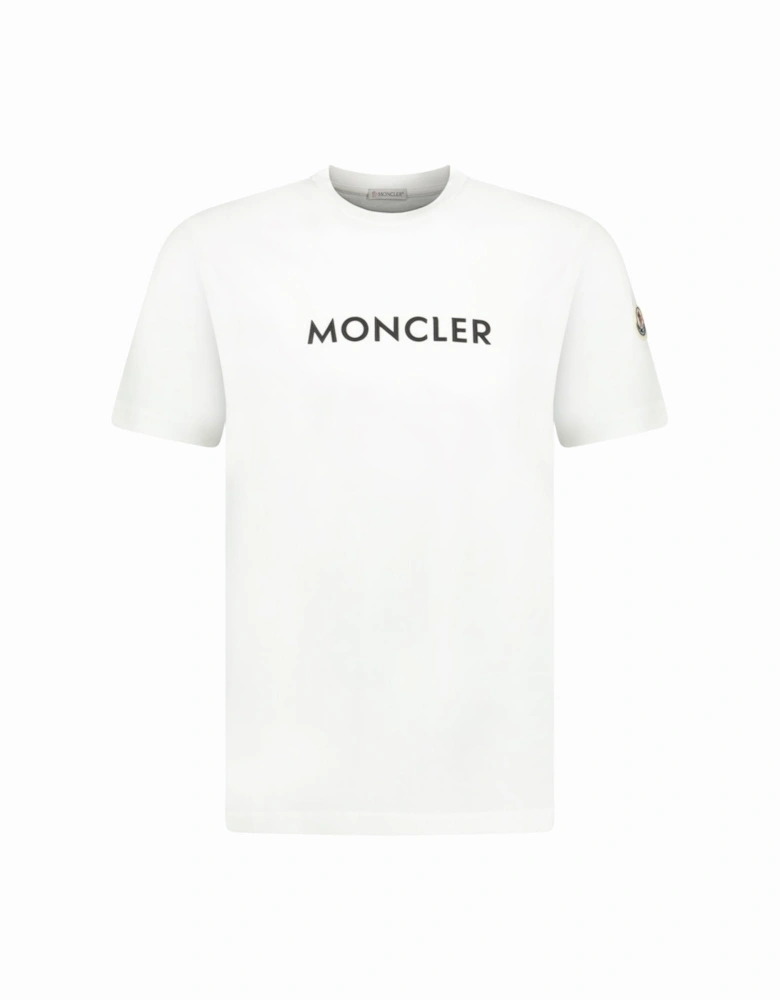 Rubber Logo Printed T-Shirt White