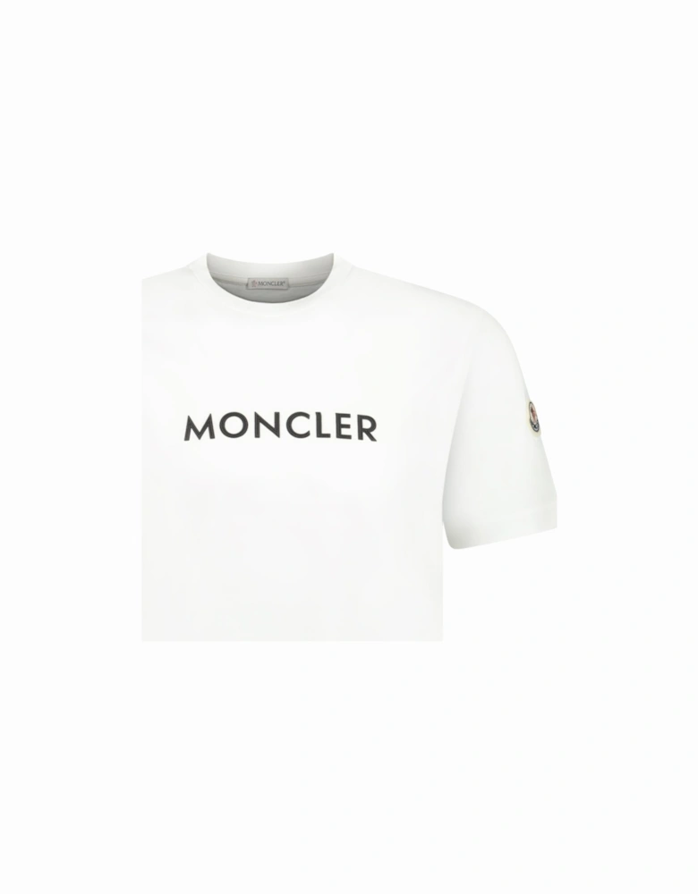 Rubber Logo Printed T-Shirt White