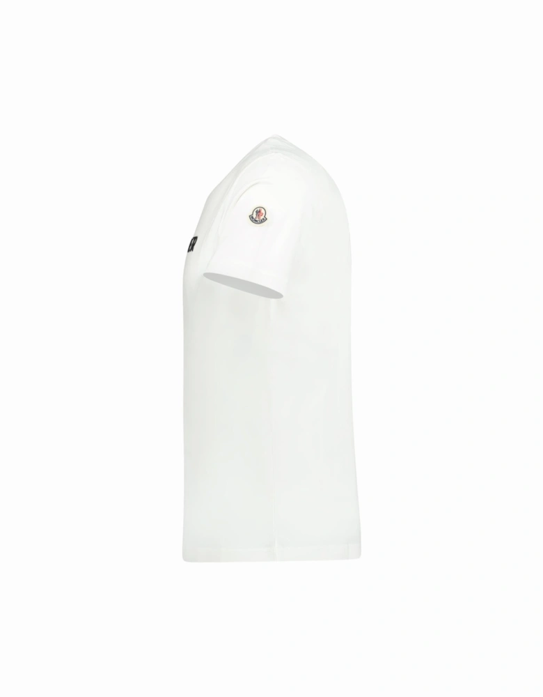 Rubber Logo Printed T-Shirt White