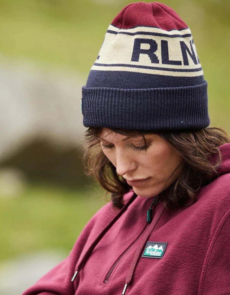 RLNZ Knitted Beanie Navy Multi