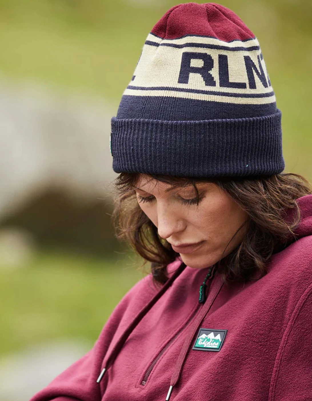 RLNZ Knitted Beanie Navy Multi