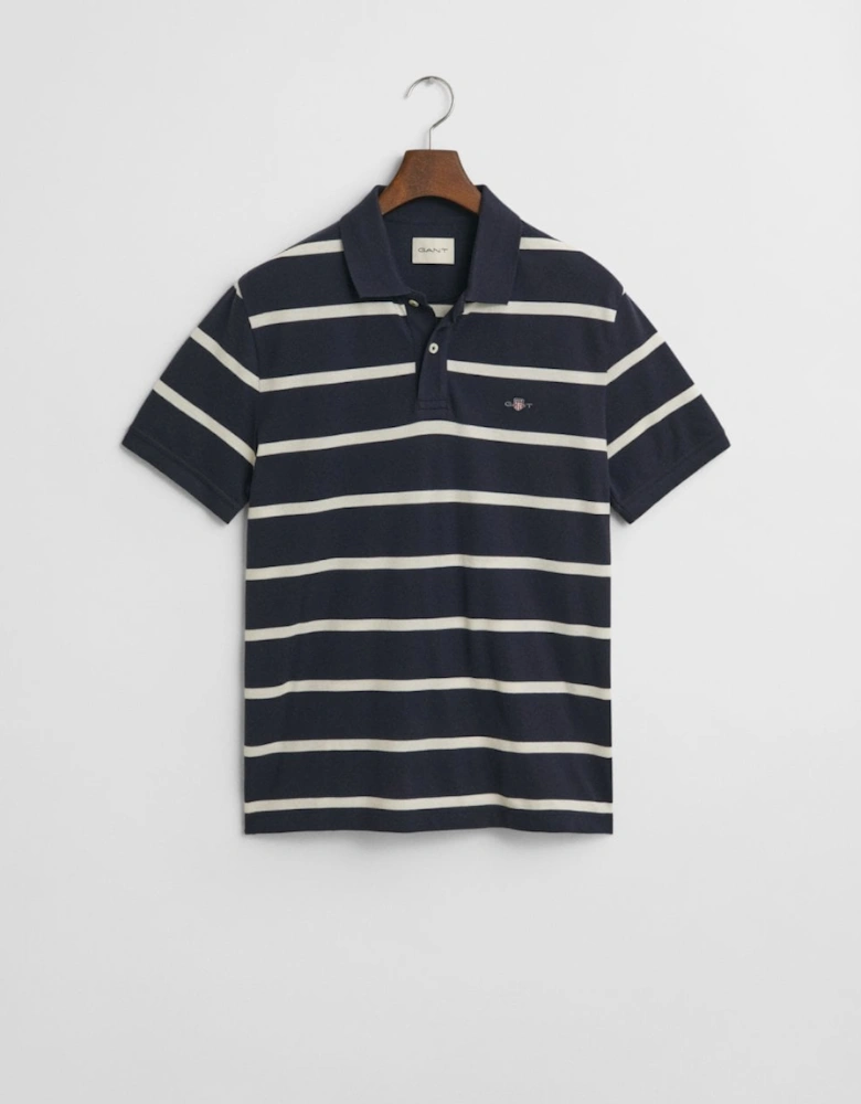 Mens Striped Polo