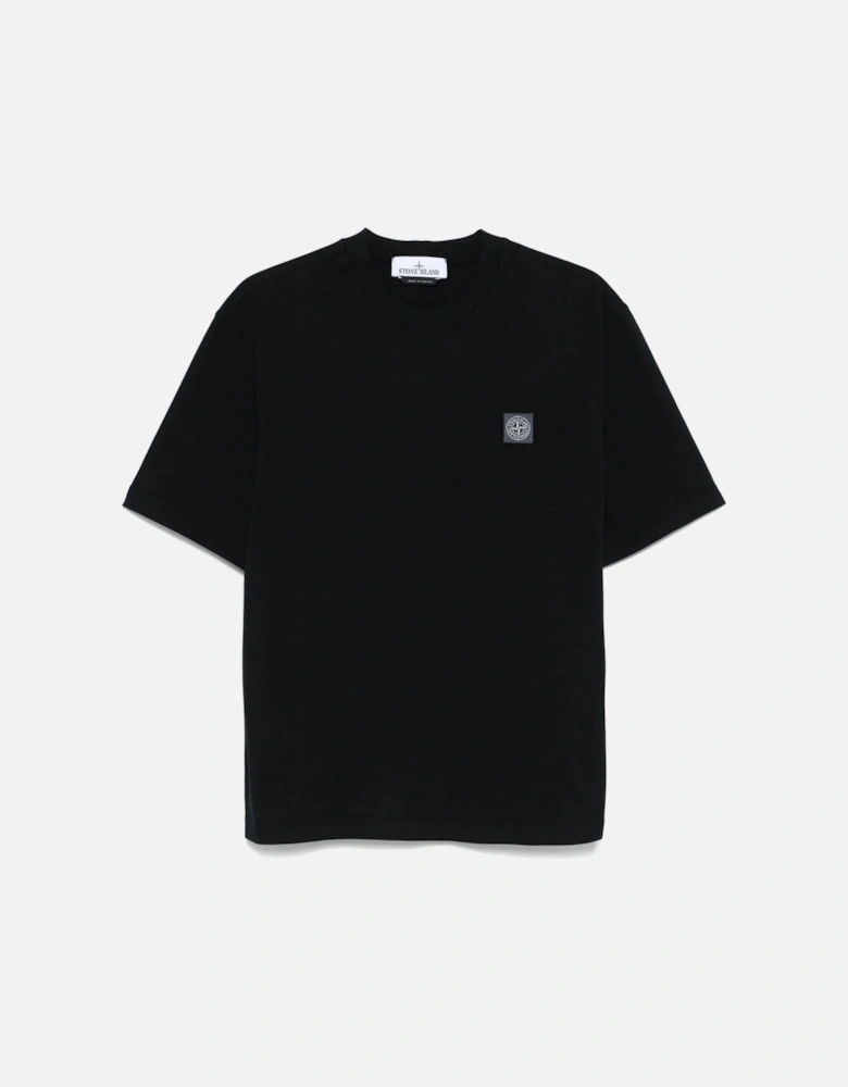 210034 Compass Patch Cotton T-Shirt Black