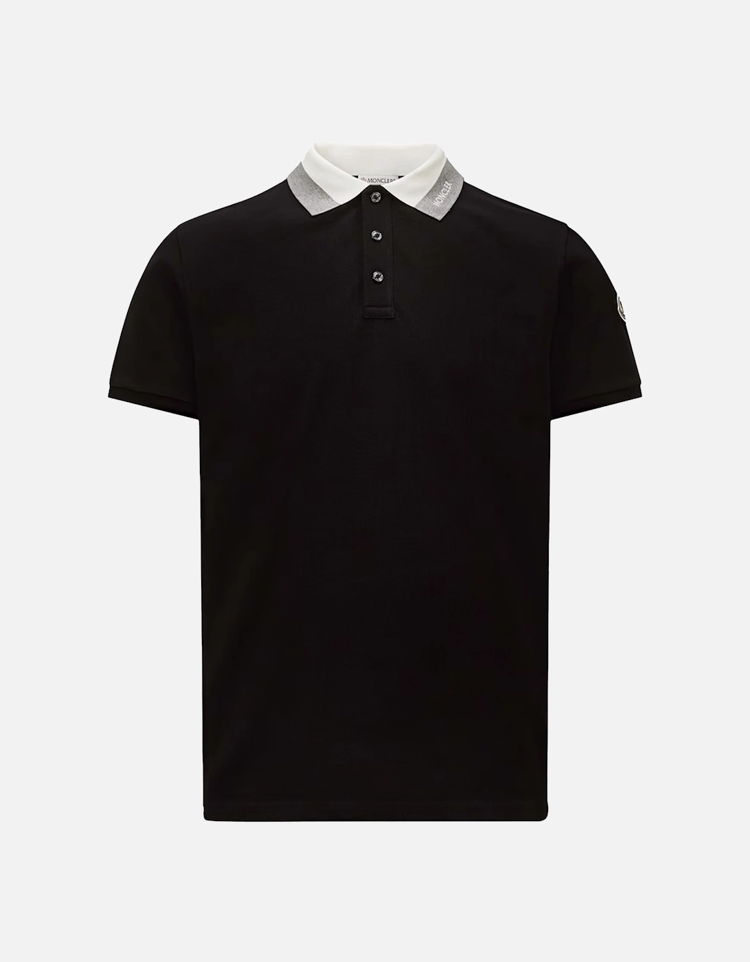 Branded Collar Polo Shirt Black, 6 of 5