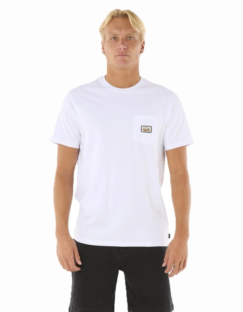 Rip Curl Mens Surf Paradise Badge Update Short Sleeve T-Shirt