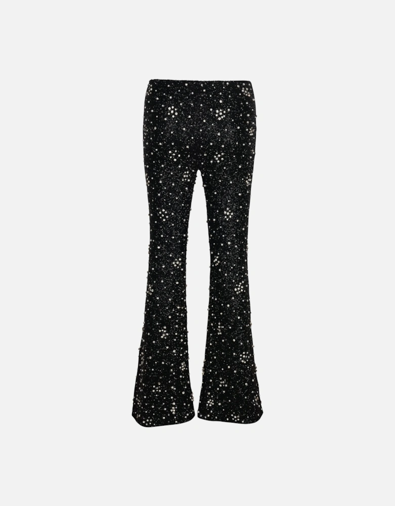 Calista Black Co-ord Beaded Trousers - Daphne x Oceanus