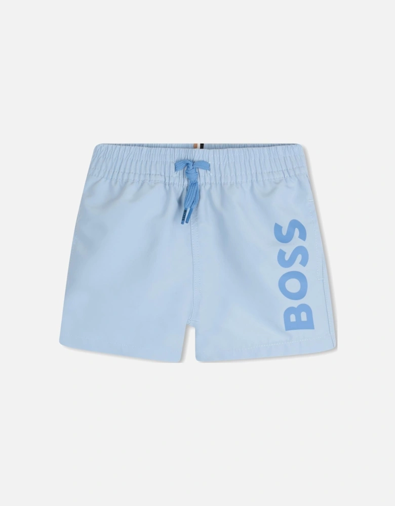 BOSS BABY/TODDLER PALE BLUE SWIM SHORTS J52069