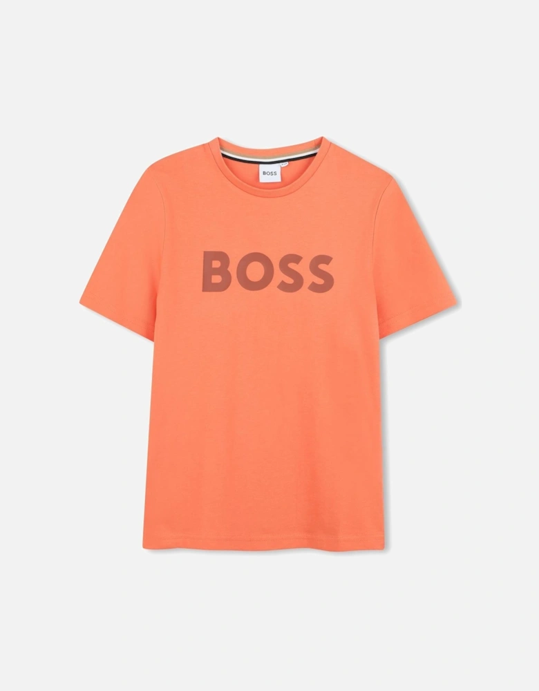 BOSS BRICK RED T SHIRT  J52030