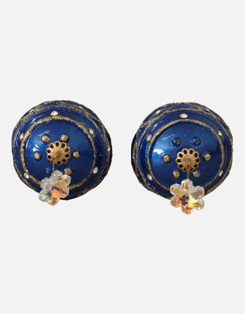 Blue Ball Crystal Earrings Model 100959 Women