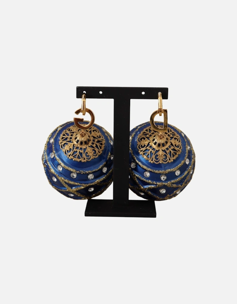 Blue Ball Crystal Earrings Model 100959 Women
