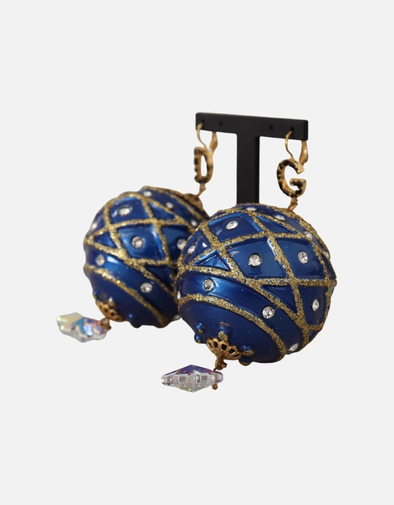 Blue Ball Crystal Earrings Model 100959 Women