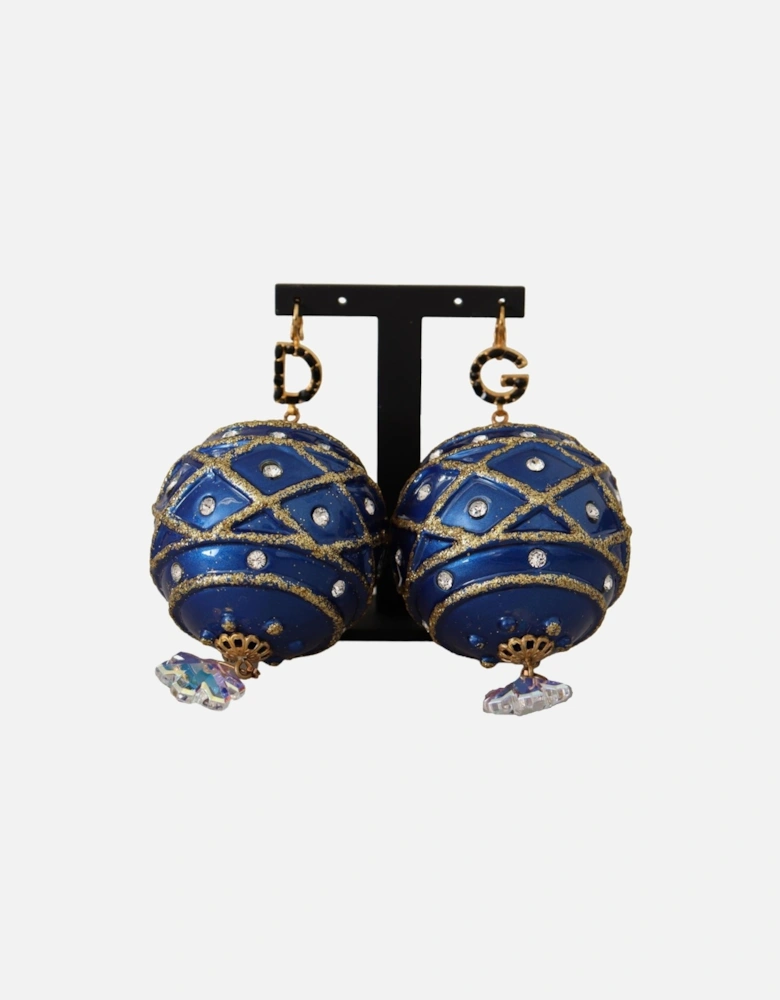 Blue Ball Crystal Earrings Model 100959 Women