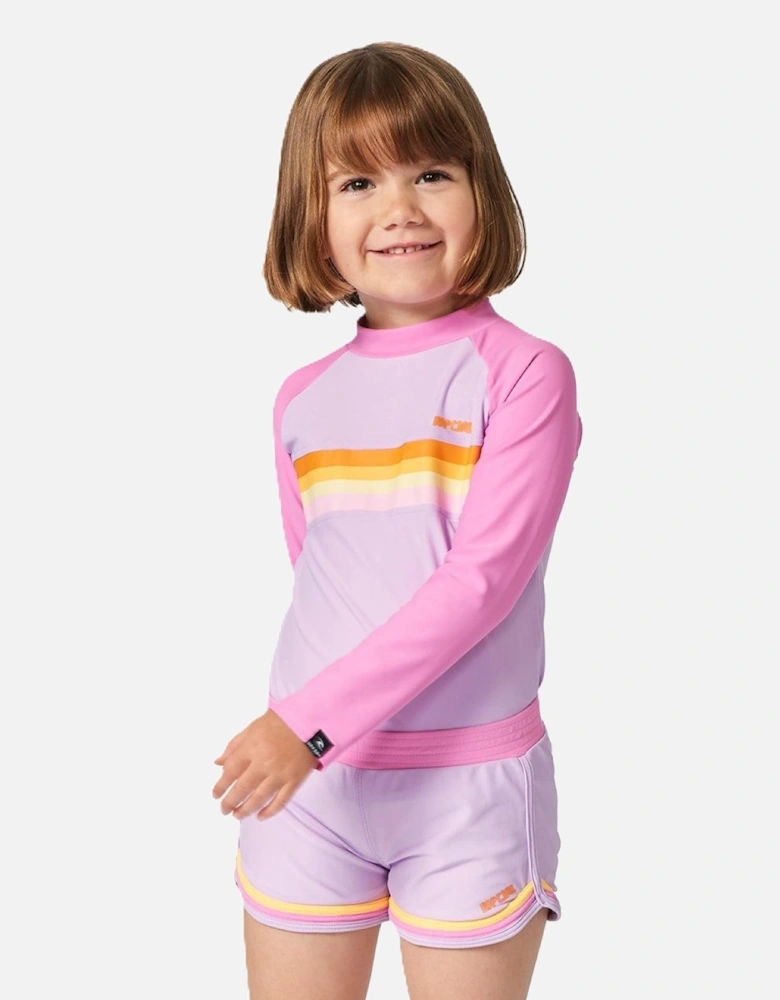 Rip Curl Kids Rainbow Tide Long Sleeve Rash Vest