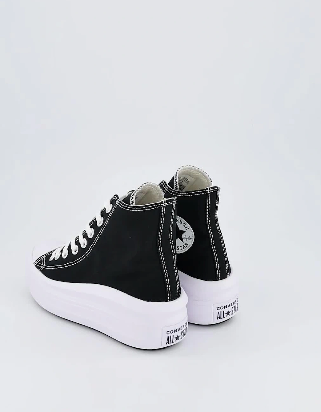 Womens Move Hi Top Trainers - Black/White