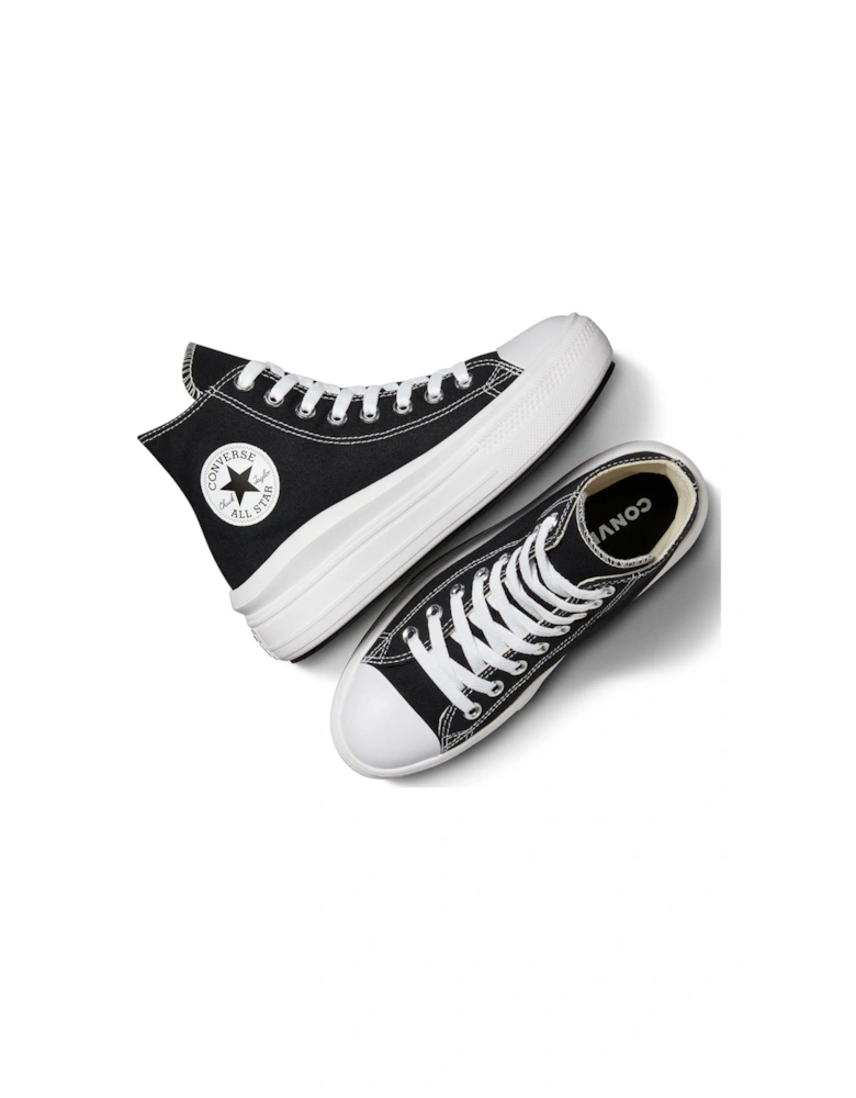 Womens Move Hi Top Trainers - Black/White