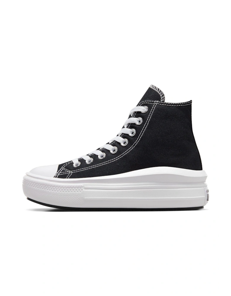 Womens Move Hi Top Trainers - Black/White