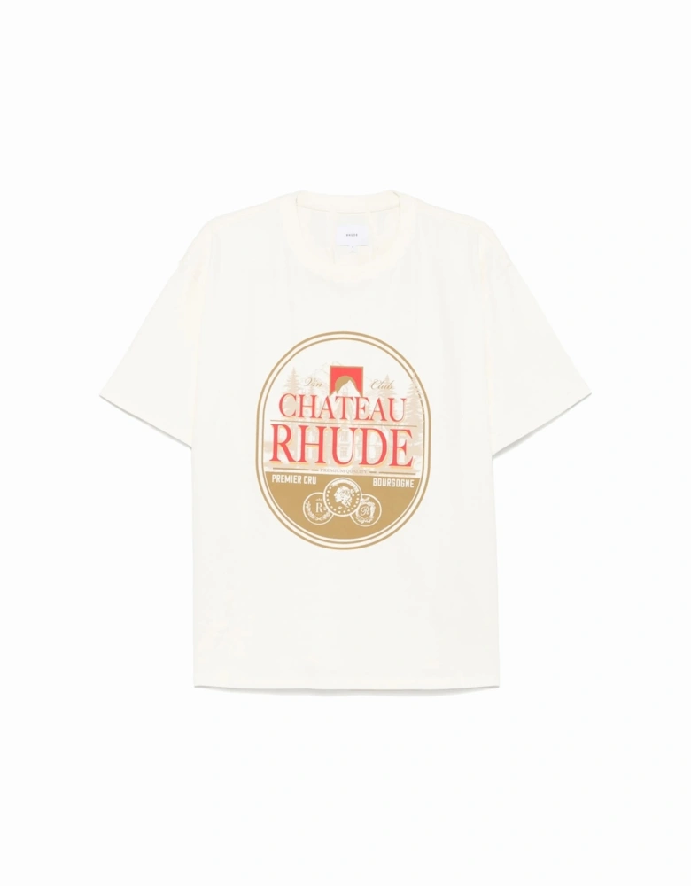 Premier Cru Printed T-Shirt in White