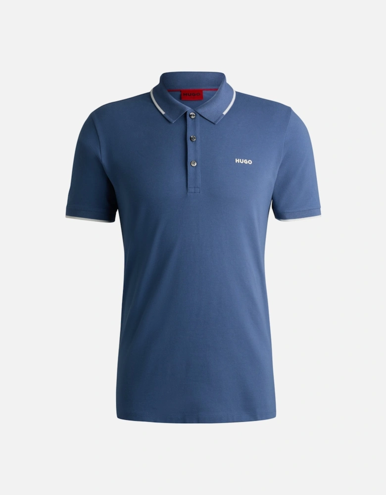 Slim Fit Dinoso222 Polo Shirt, Open Blue