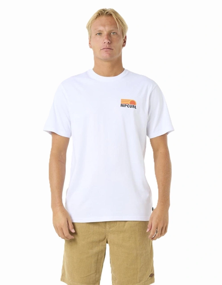 Rip Curl Mens Surf Revival Stacked Short Sleeve T-Shirt