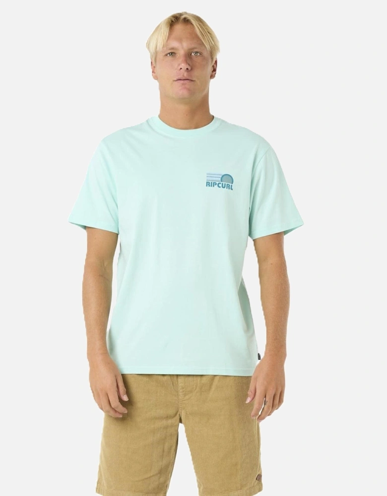 Rip Curl Mens Surf Revival Stacked Short Sleeve T-Shirt