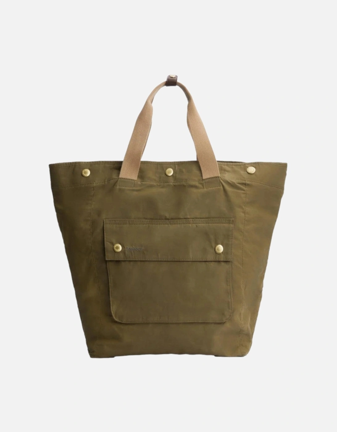 Men's Barbour Transport 3 Way Tote Bag GN31 Green - Tan - Size: ONE size
