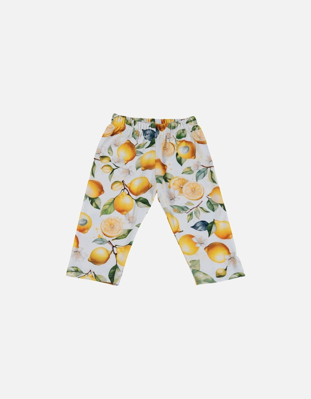 Girls Lemon Print Short Legging, 3 of 2