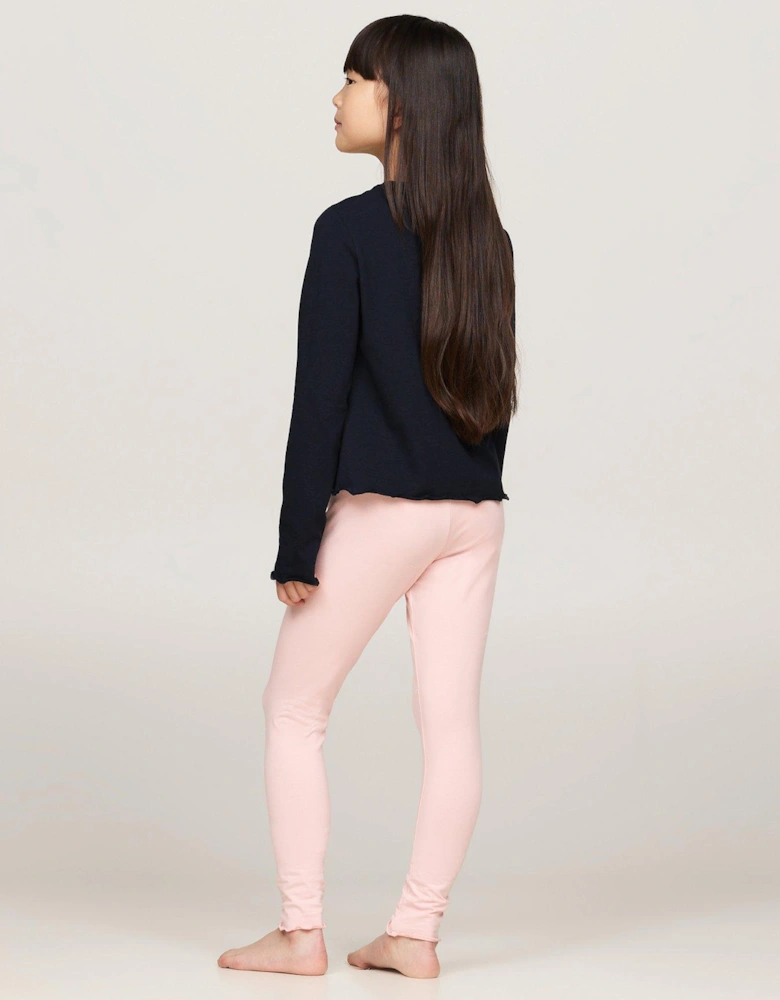 Girls Long Sleeve Pyjama Legging Set - Multi