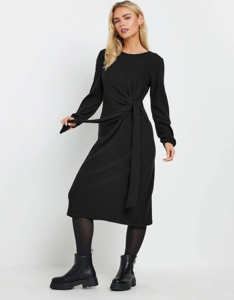 Petite Side Tie Midi Dress