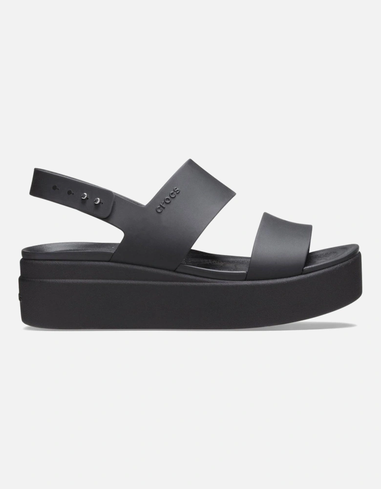 Brooklyn Low Wedge Sandal - Black