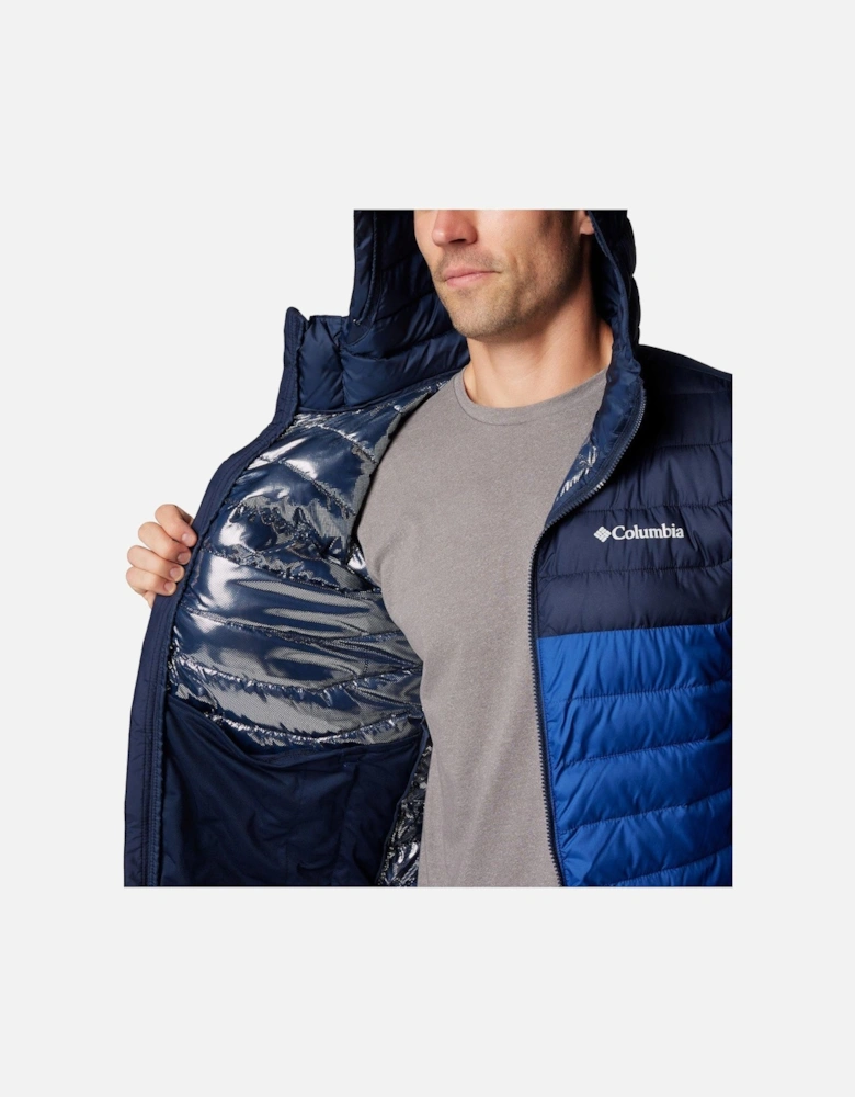 Men's Powder Lite Hooded Jacket - Blue