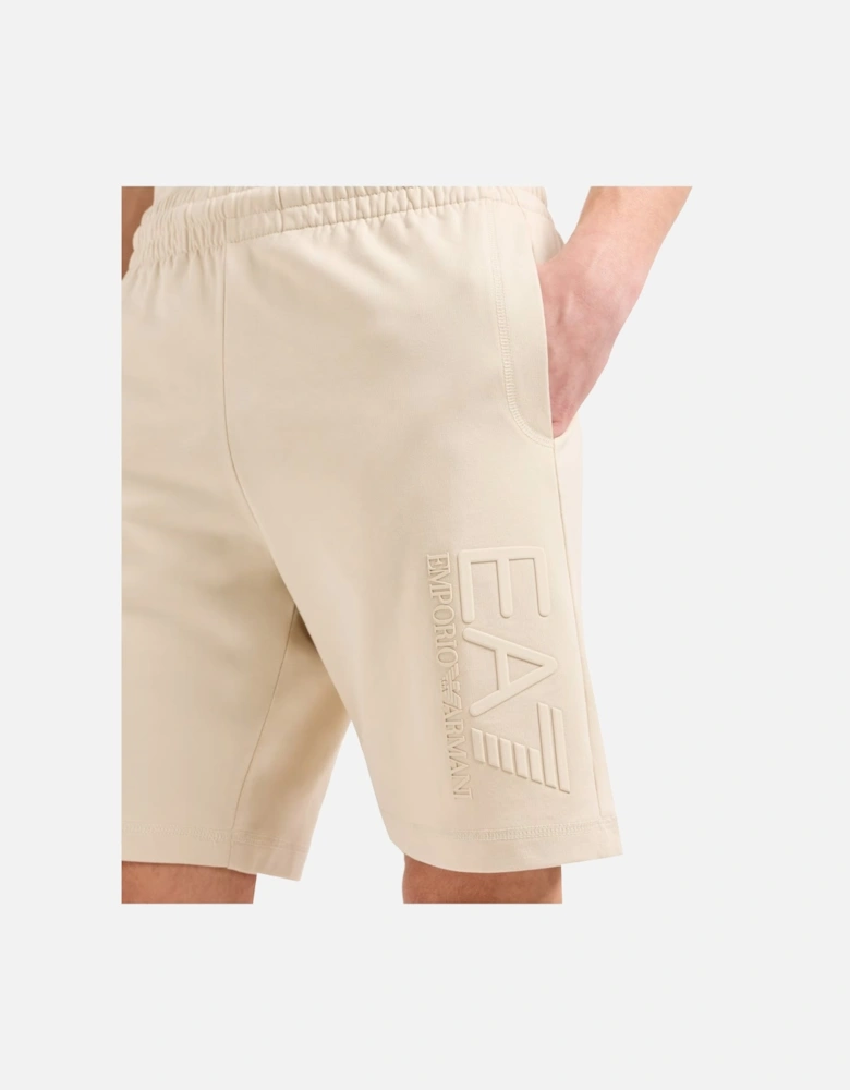 Emporio Armani Visibility Bermuda Shorts Almond Milk Beige