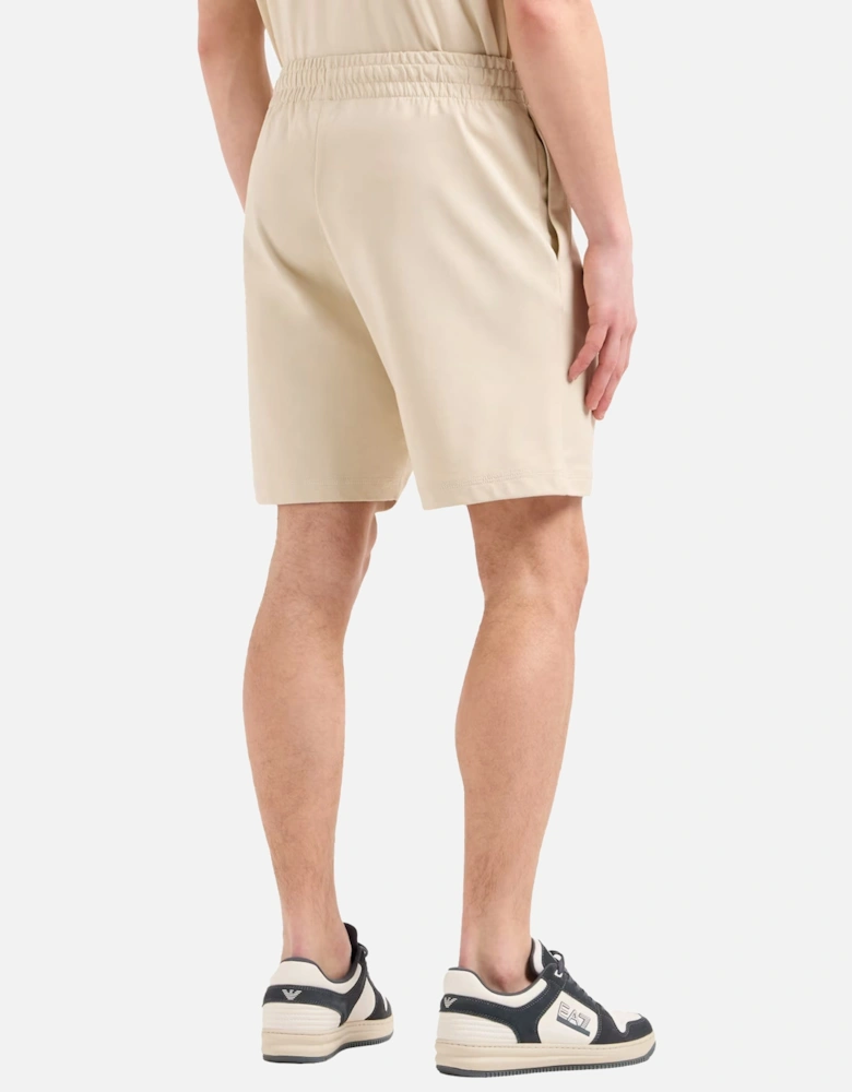 Emporio Armani Visibility Bermuda Shorts Almond Milk Beige