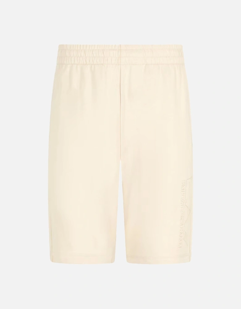 Emporio Armani Visibility Bermuda Shorts Almond Milk Beige