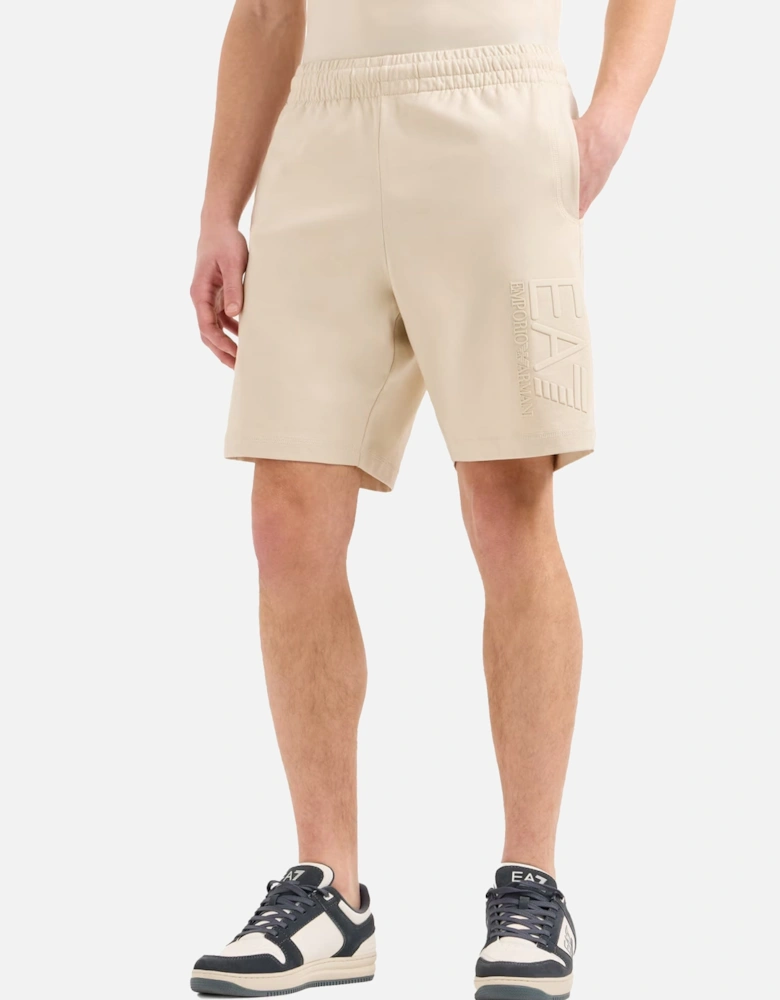 Emporio Armani Visibility Bermuda Shorts Almond Milk Beige