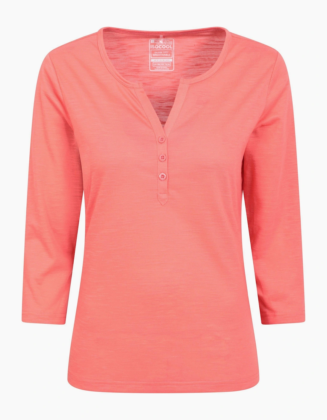 Women's Mountain Warehouse Womens/Ladies Paphos Quick Dry UV Protection Top - Pink/Orange/Red - Size: 16