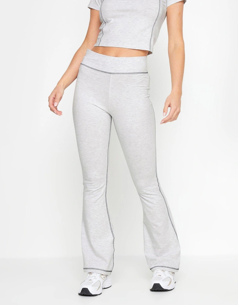 Petite Contrast Stitch Legging - Grey