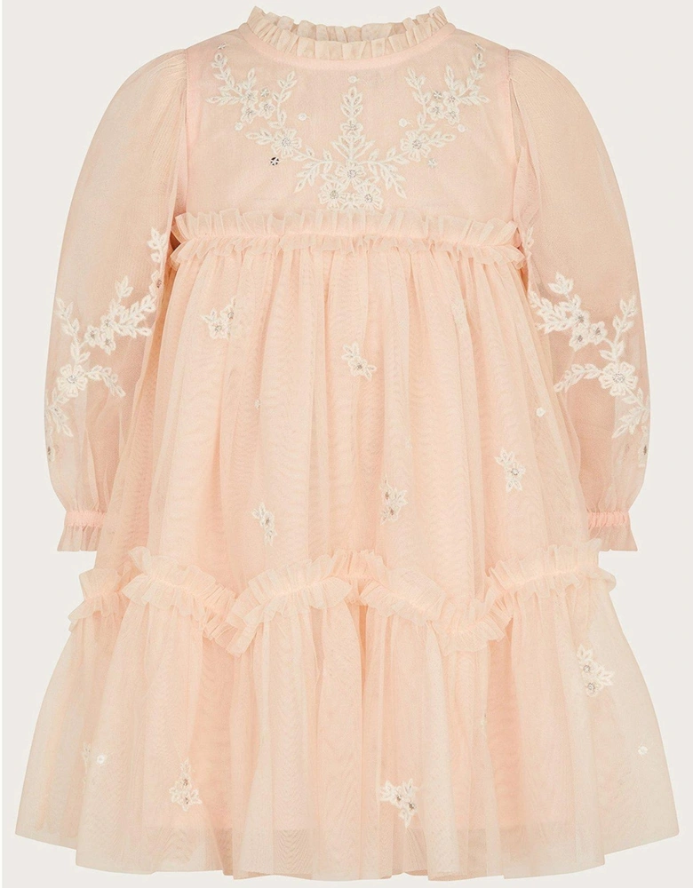 Baby Girls Anna Sleevelss Lacy Dress - Pink