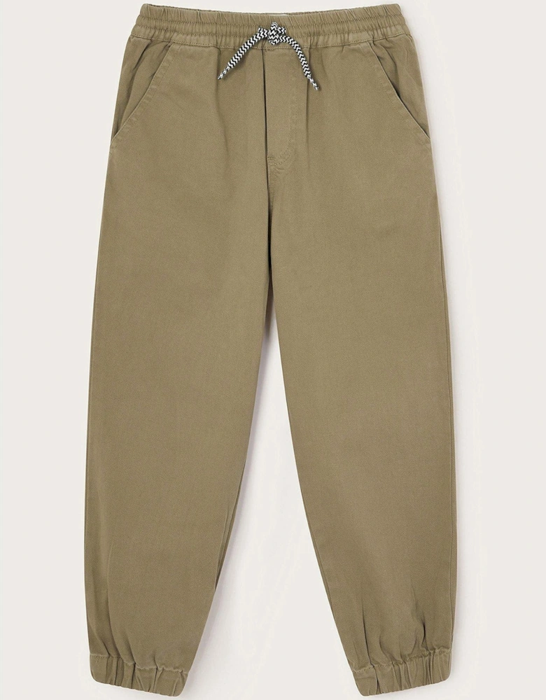 Boys Pull-on Cuffed Trousers - Beige