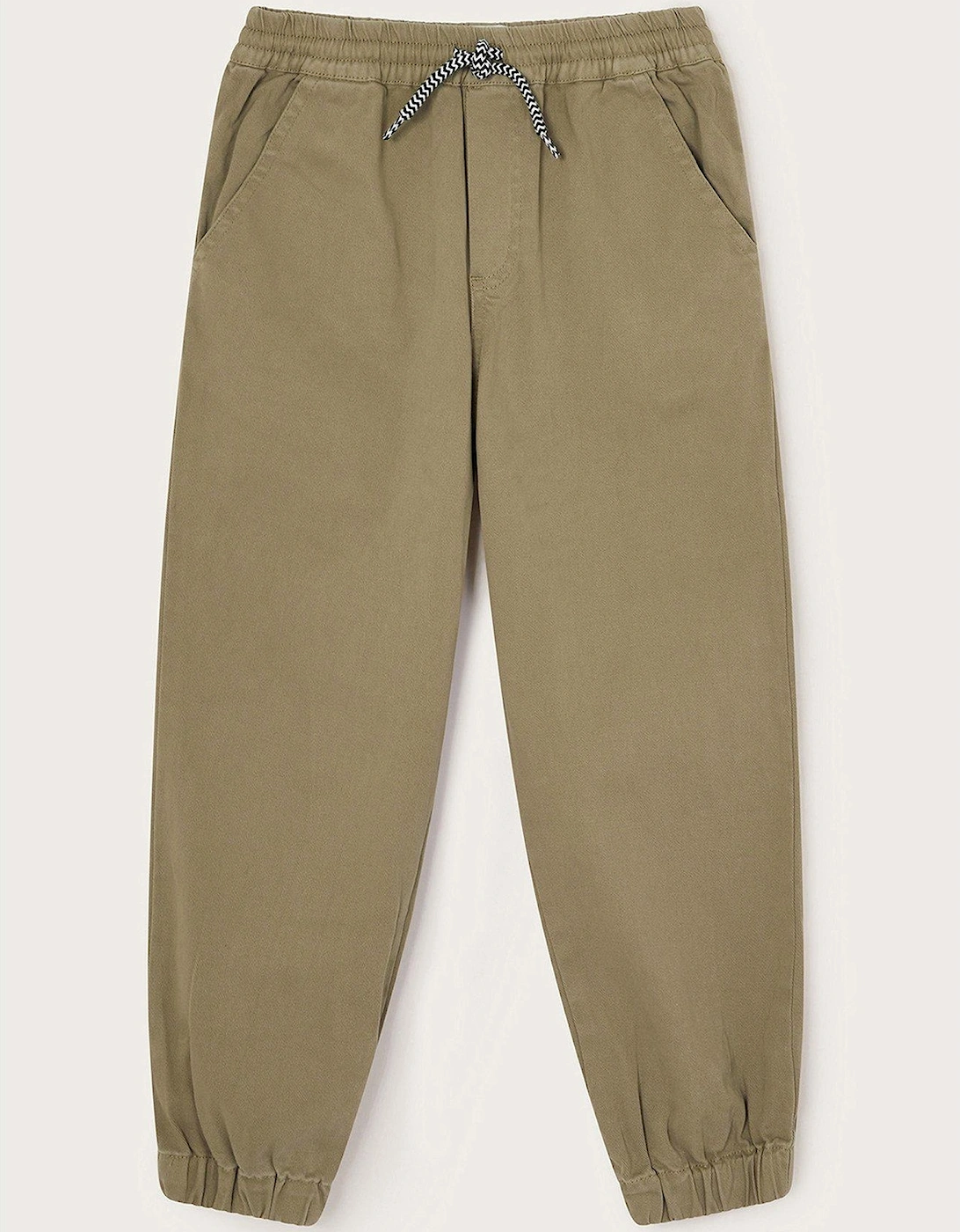 Boys Pull-on Cuffed Trousers - Beige, 2 of 1