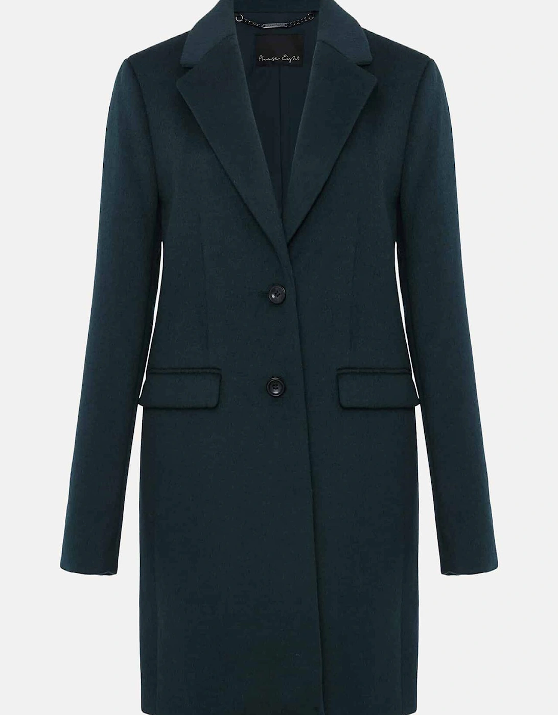 Lydia Forest Green Wool Smart Coat