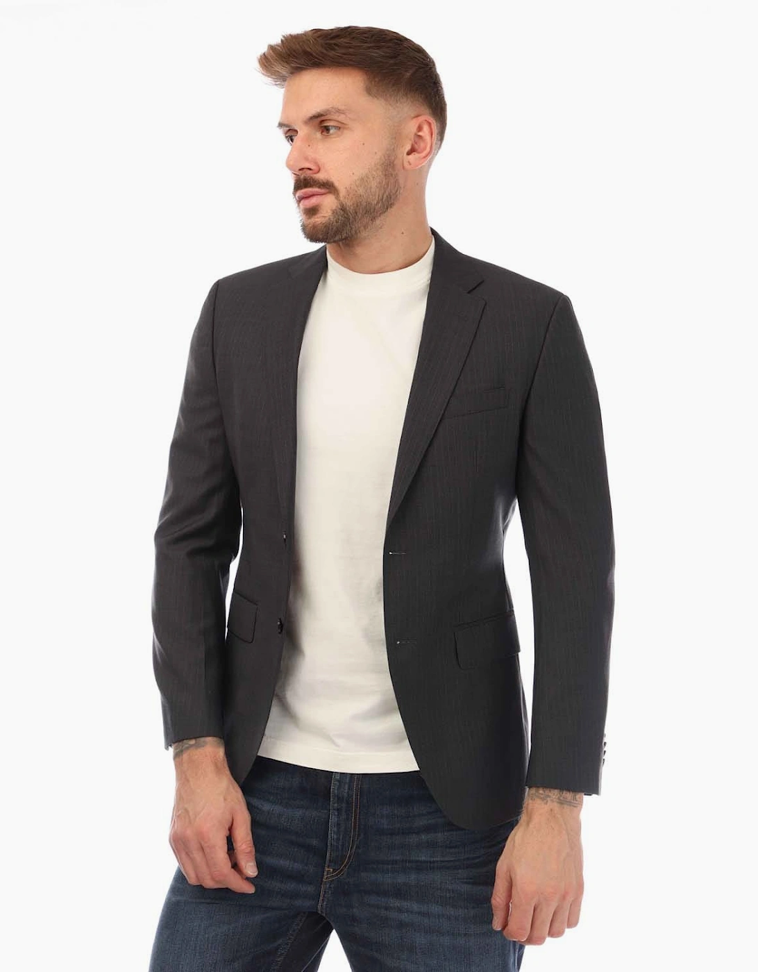 Hugo Boss Men's Jeckson Blazer Jacket - Grey - Size: Regular/38
