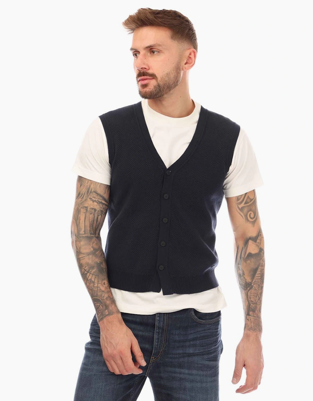 Hugo Boss Men's Kortility Vest - Navy - Size: 38/Regular