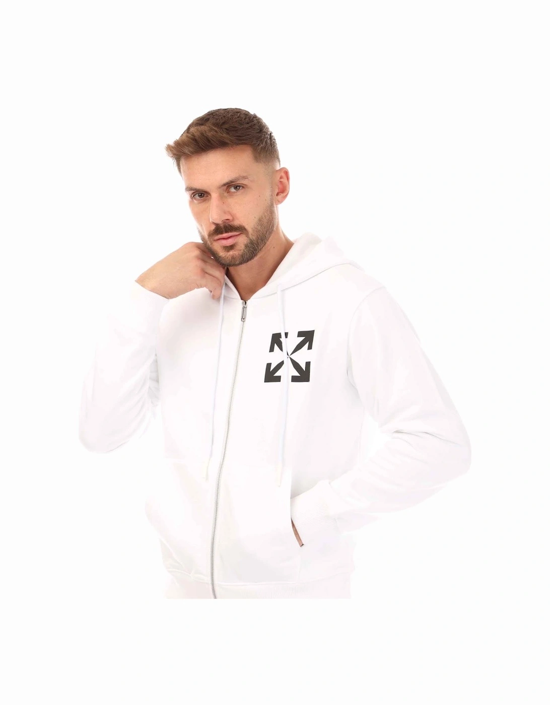 Single Arrow Slim Zip Hoodie