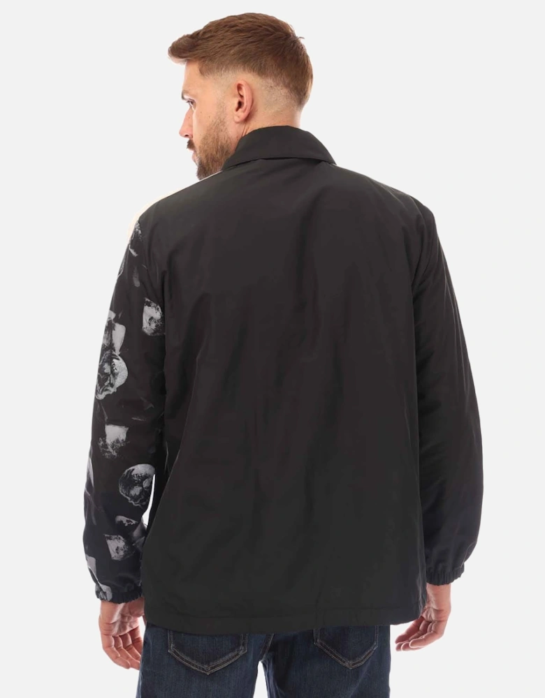 Sleeve Print Coach Shirt Jacket