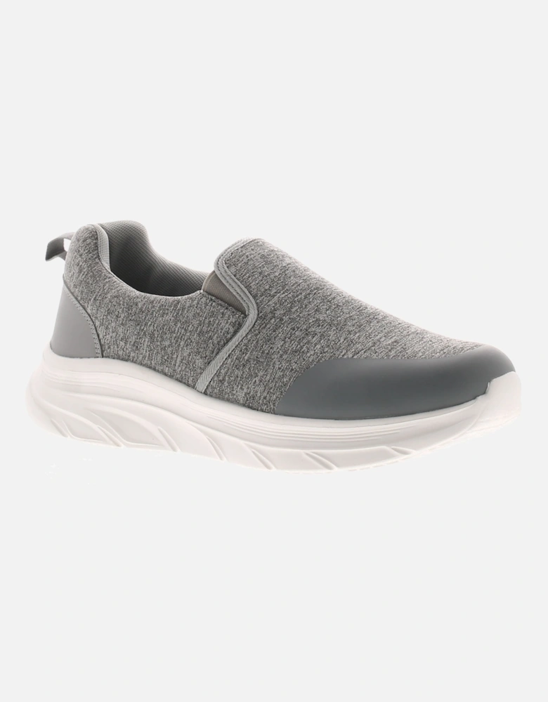 Mens JerseyTrainers Comfy Wilkie Slip On grey UK Size