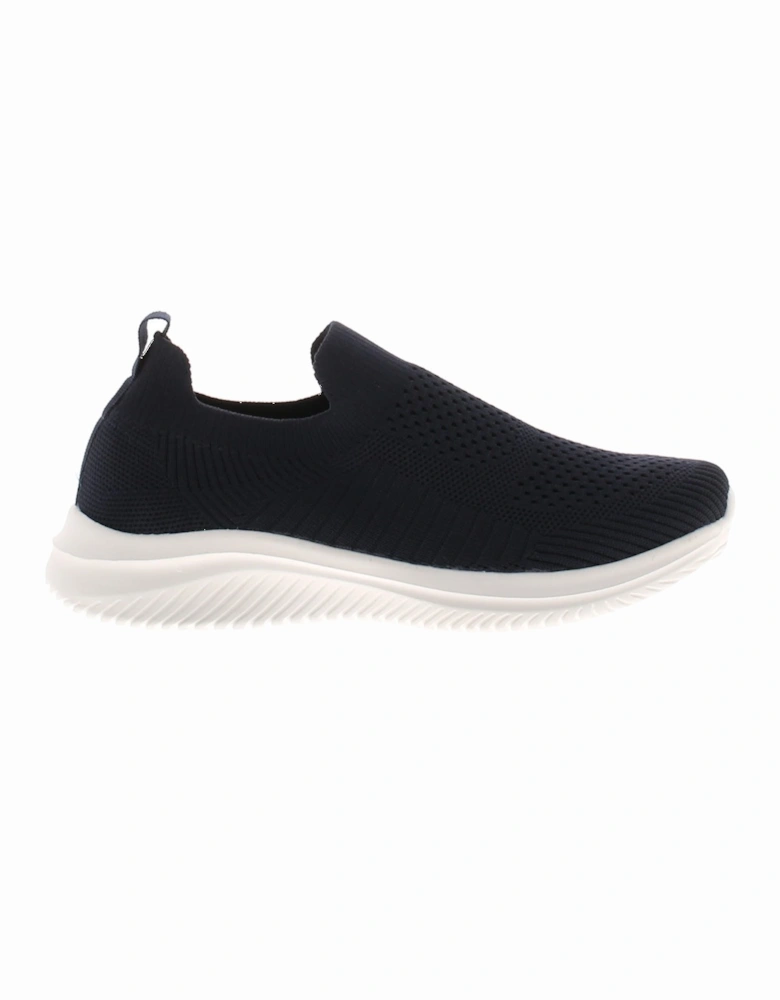 Womens Knitted Trainers Annika Slip On navy UK Size