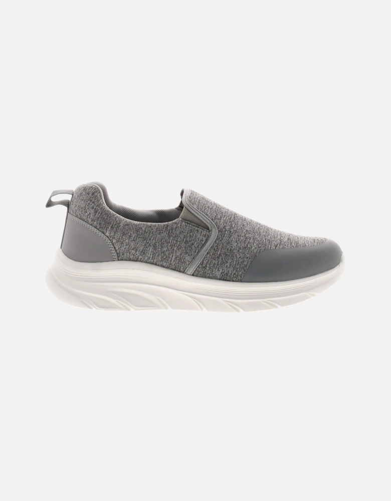 Mens JerseyTrainers Comfy Wilkie Slip On grey UK Size