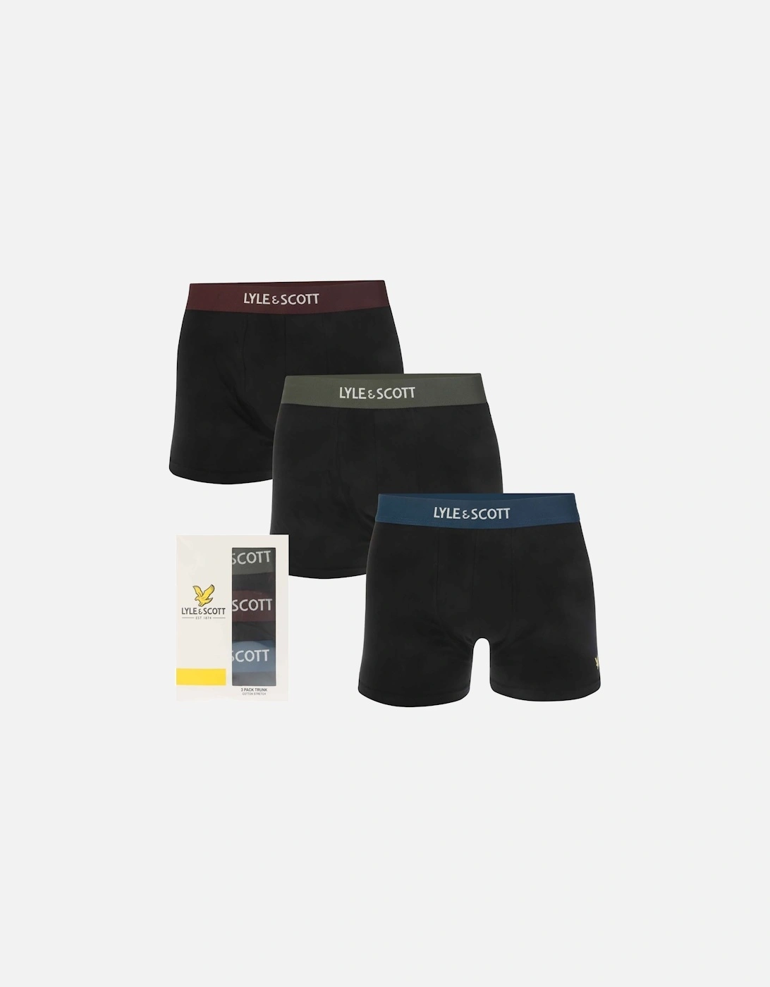 Mens Devon 3 Pack Boxer Shorts