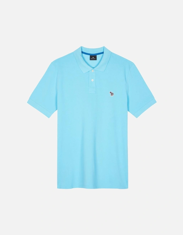 PS Reg Fit SS Polo Shirt Zebra - Turquoise