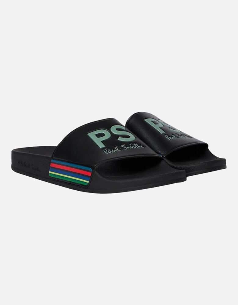 PS 'Sports Stripe' 'Zed' Slides - Black